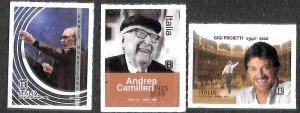 Italy 2021, Artists 3v s-a, MNH
