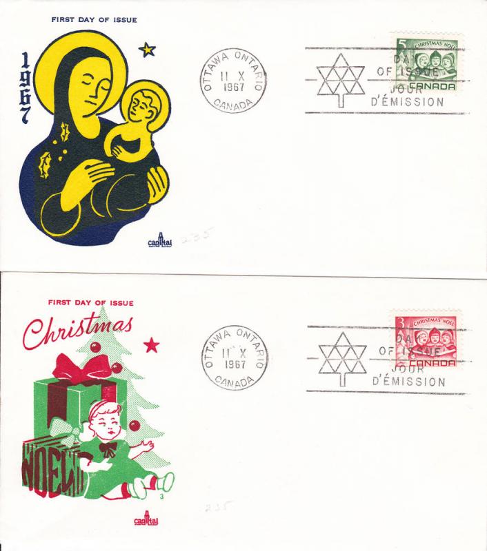 Canada # 476-477, Cacheted First Day Cover,