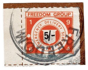 (I.B) Cinderella Collection : Air Mail Strike Post 5/- (Freedom Group 1964)