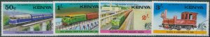 Kenya 1976 SG66-69 Railway Transport set FU