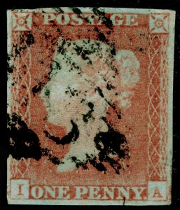 SG9, 1d pale red-brown PLATE 68, FINE USED. Cat £45. IRELAND. IA