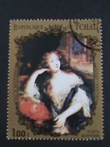 ​Chad Stamp: 1971-3-SC#232A//233J- Portraits of French Royalty CTO Stamp set#2