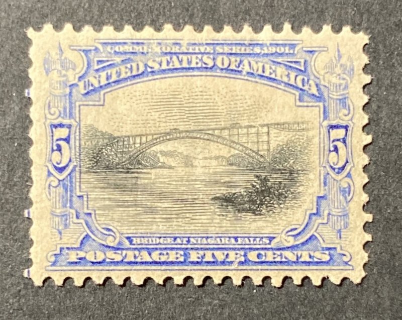 U.S. 1901  #297, Bridge Over Niagara Falls, Unused/MH, CV $75