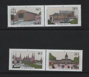 Germany  Berlin   #9N537a-d  MNH  1987   anniversary Berlin in pairs