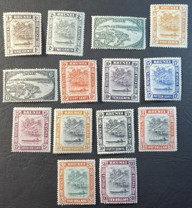 BRUNEI # 62-75-MINT/HINGED----COMPLETE SET----1947-51