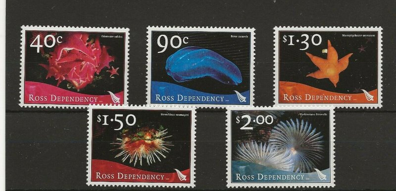 NZ Ross Dependency 2003 Marine Life sg.84-8  set of 5  MNH