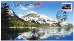 CA20-013, 2020, From Far and Wide, Pictorial Postmark, First Day Cover, Kootenay