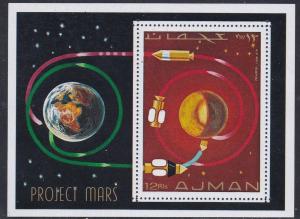 Ajman Project Mars, NH Souvenir Sheet