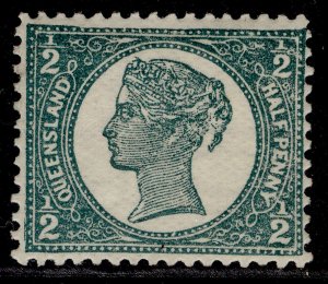 AUSTRALIA - Queensland QV SG231, ½d deep green, LH MINT.