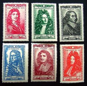 France, Scott B179-B184, Mint Complete Set