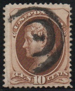 MALACK 161 F-VF, cork target cancel, rich color! c3692