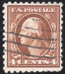 SC#465 4¢ Washington Single (1916) Used