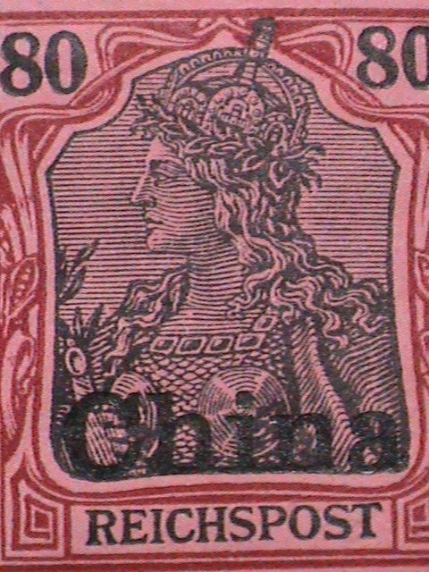 ​GERMANY-OFFICE IN CHINA-1901 SC#32-MINT ORIGINAL GUM121 YEARS OLD VF STAMP