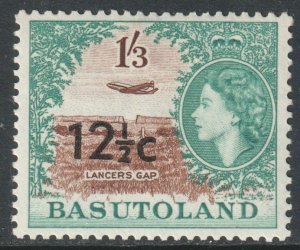 Basutoland Scott 68 - SG65a, 1961 Elizabeth II 12.1/2c Type II MH*