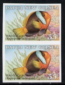 Papua New Guinea 1987 Fish 35t (Tomato Clownfish) unmount...