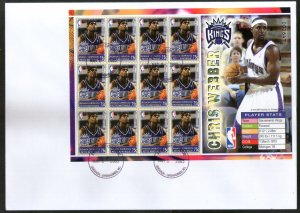 Grenada 2005 Chris Webber Basketball Player Sport Sc 2597 Sheetlet on FDC # 1095