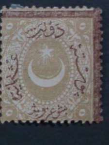 ​TURKEY-OTTOMAN-EMPIRE 1874 SC#38 148YEARS OLD RARE SURCHARGE MNH STAMP-VF