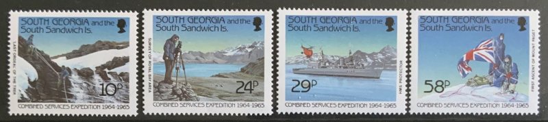 SOUTH GEORGIA /SANDWICH ISL. 1989 COMBINED SERVICES  SG191/194 UNMOUNTED MINT