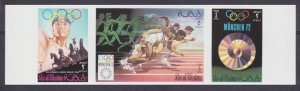 1972 Ras Al Khaimah 812b-814bstrip 1972 Olympic Games in Munich 18,00 €