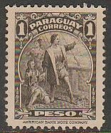 PARAGUAY 400, DISCOVERY OF AMERICA. UNUSED, VLH, OG. VF. (440)