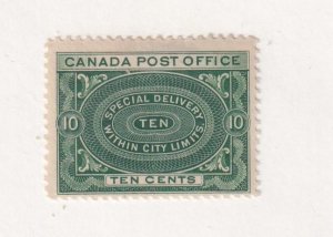 CANADA # E1 VF-MH BACK OF THE BOOK 10cts SPECIAL DELIVERY CAT VALUE $250 (KK7)