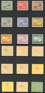 Bermuda SG59/67 1920 Tercentenary Set of 9 M/M Cat 110 pounds