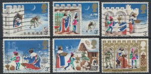 Great Britain SG943-948 SC# 709-714 Used Set Christmas 1973 see detail & scan