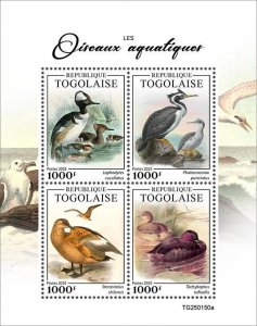 TOGO - 2025 - Water birds - Perf 4v Sheet - Mint Never Hinged