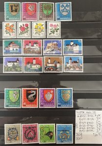 Switzerland MNH Selection #B451-B474- SCV=20.25