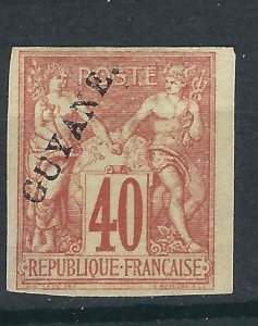 French Guiana 15 YT 13 MNG F/VF Signed 1892 SCV $175.00