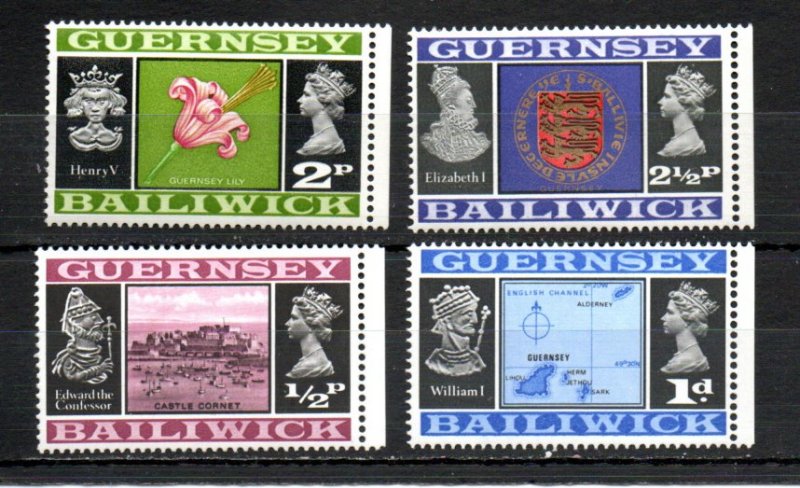 Guernsey 41-42,44-45 MNH