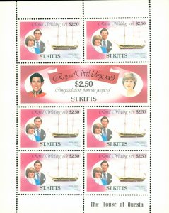 ST KITTS 75-80 MNH SHEETS SCV $12.15 BIN $6.00