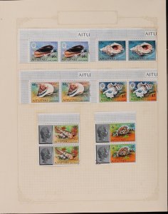 Cook Islands - Aitutaki 1972-96 collection in springback album FV NZ$1100 (100s)