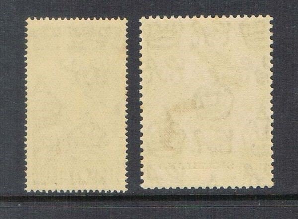 Swaziland 1948 Sc 48-9 Silver Weeding set of 2 MNH