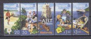 J44025 JL Stamps 2001 pitcairn island mnh set #247a-d views