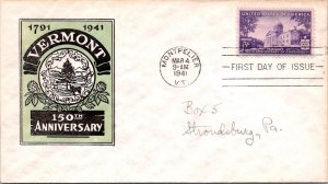 FDC 1941 - SC #903 - Montpelier, VT - F59476