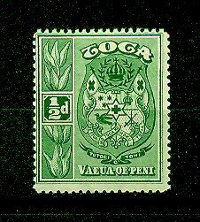 Tonga sc# 39 (2) mh cat val $1.10