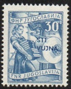 Yugoslavia - Trieste Sc #74 MNH