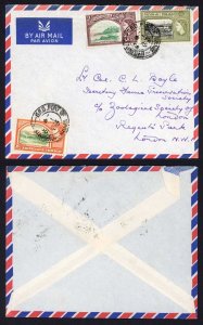 Trinidad and Tobago 1955 Commercial Airmail cover to London