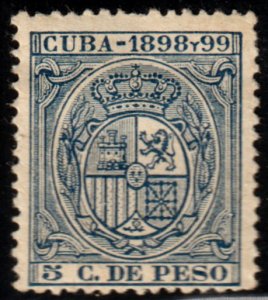 1898-99 Cuba Stamps 5c Shield of Spain Unlisted NEW