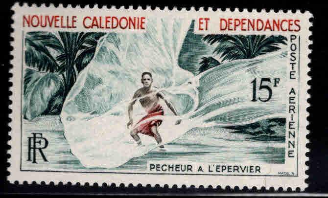 New Caledonia (NCE) Scott C29 MH* Net fisherman stamp