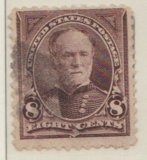 U.S. Scott #257 Sherman Stamp - Used Single - IND