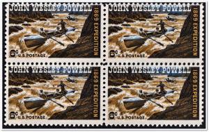 SC#1374 6¢ John Wesley Powell Block of Four (1968) MNH  