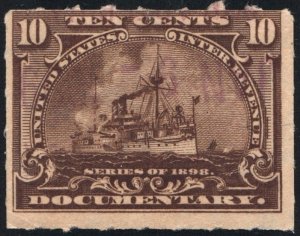 R168 10¢ Documentary Stamp (1898) Used