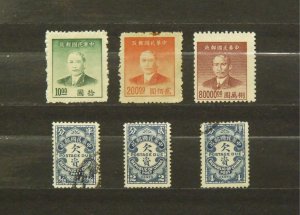 7746   China   MNG/U # 887, 891, 907, J43, J45, J46               CV$ 11.15