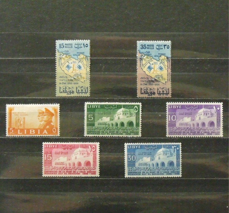 6199   Libya   MH # 95, 169, 170, 171, 172, 173, 174      CV$ 9.20