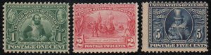 USA #328 - 28 F-VF OG 2 NH, 1 H w/thins, vibrant colors, neat set! Retail $290