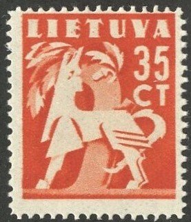 LITHUANIA #322, MINT NH ON 102 CARD - 1940 - LITH058