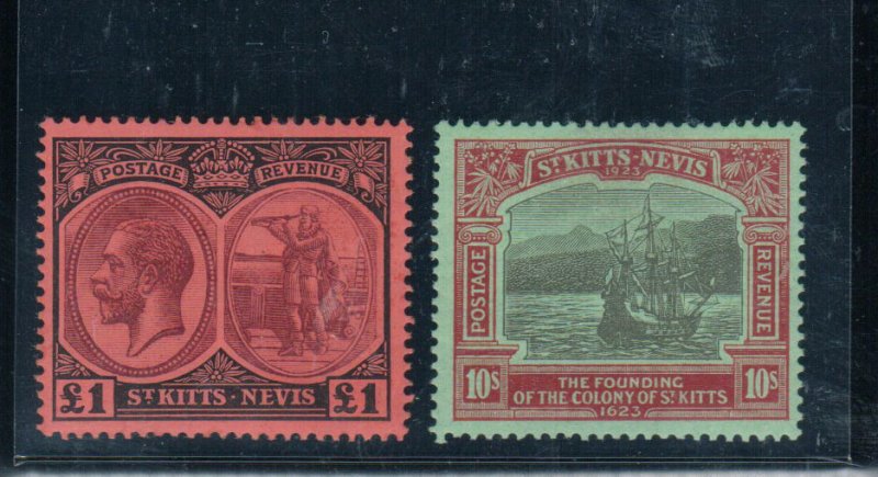 St Kitts & Nevis #24 - #36 #37 #51 (Missing #43) #52 - #63 Very Fine Mint
