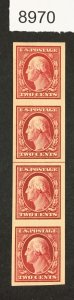 MOMEN: US STAMPS # 384V MINT OG NH XF LINE STRIP IMPERF COIL $90+++ LOT #C 8970